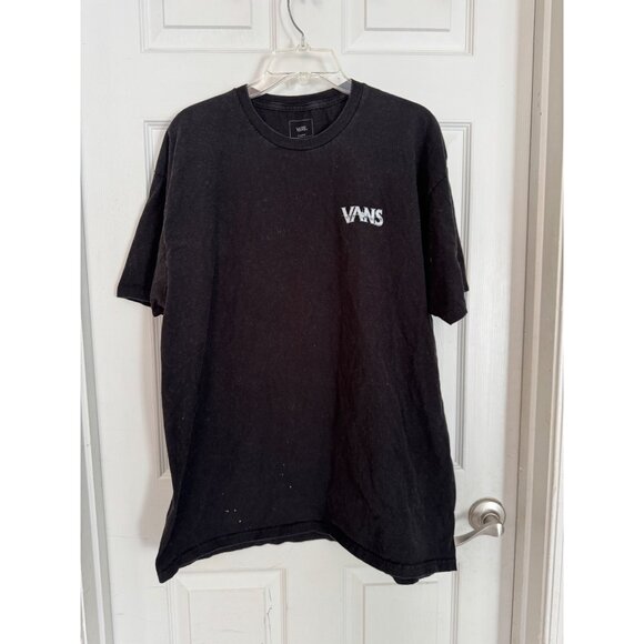 Vans Dark Times Graphic Print Skull Short Sleeve Classic Fit T-Shirt Size XL - Picture 1 of 9